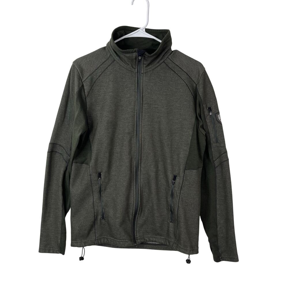 Kuhl Aktivator Premium Fleece Jacket Mens Small Green Full Zip Outdoors
